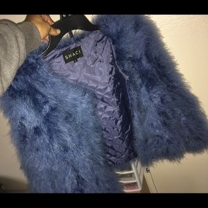brand new never worn ostrich rabbit fox fur coats